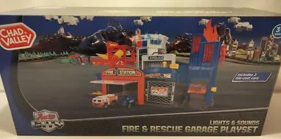 Chad Valley Lights & Sound Fire & Rescue Garage Play Set • £30.37