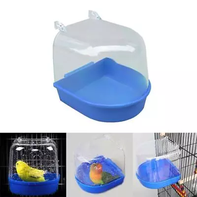 Classic Caged Bird Bath Aviary Birds Budgie Finches Canaries Shower Pet Feed • £6.52