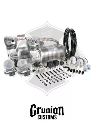 Viair 480C PEWTER Dual Pack Compressors Slammed Bagged Air Bag Suspension • $440.95