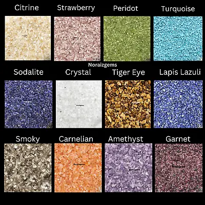 Crushed Gemstone Coarse 3-5 MM Crushed Powder For Ring Inlay Woodwork Inlay • $102