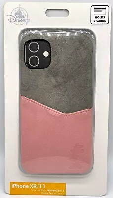 Disney IPhone XR 11 Minnie Mouse Silhouette Leather Card Holder Phone Case • $25.99