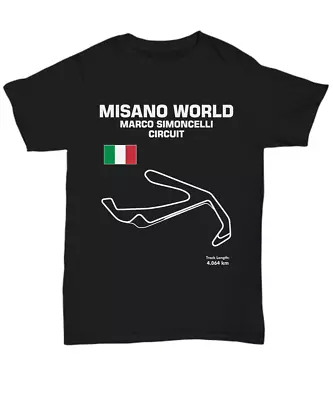 Track Outline Series Misano World Marco Simoncelli Circuit - Unisex Tee • $22.50