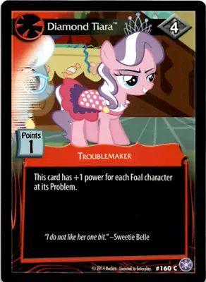 My Little Pony CCG Crystal Games MLP Enterplay Diamond Tiara #160C • $1.95