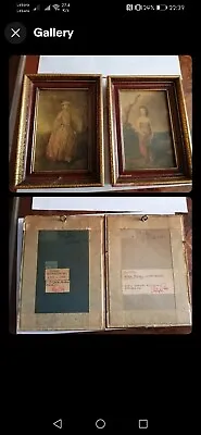 Set Of 2 St Germain Miniature  By Philip Price Thomas Gainsborough Picture • £30