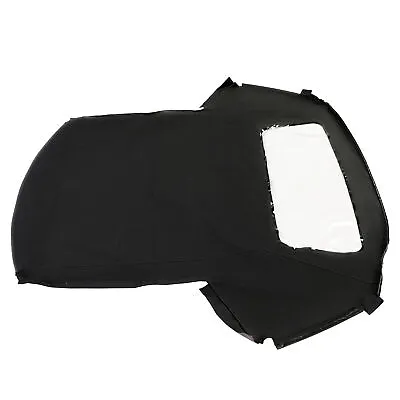 For Mercury Capri 90-93 Convertible Soft Top & Plastic Window Black Sailcloth • $189