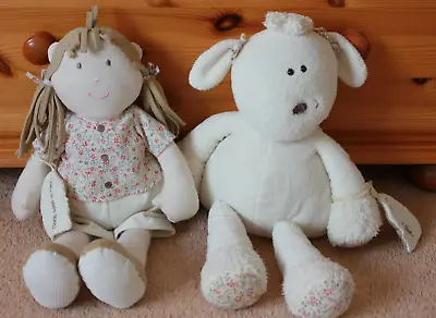 Mamas & Papas Once Upon A Time Berry The Rag Doll And Baaley Lamb • £10