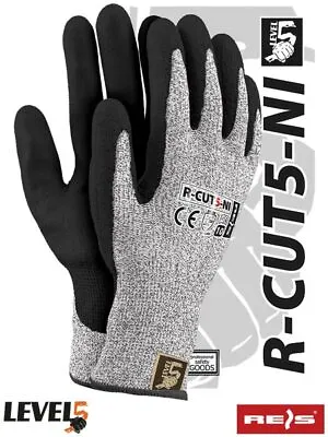 £4.53 • Buy Cut Resistant Level 5 Work Safety Gloves Builders Grip Protection From Hdpe Yarn