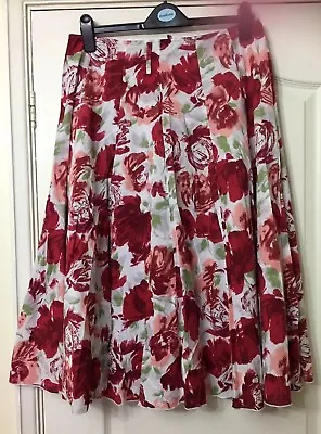 Nwot Midi Skirt Size 12 Sarah Hamilton Boho Swing Lindy Hop Vintage Look Jive • £14