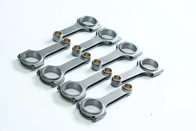 H Beam 6.385  2.200  .990  Bronze Bush 4340 Connecting Rods For Chevy BBC 454 • $1319.99