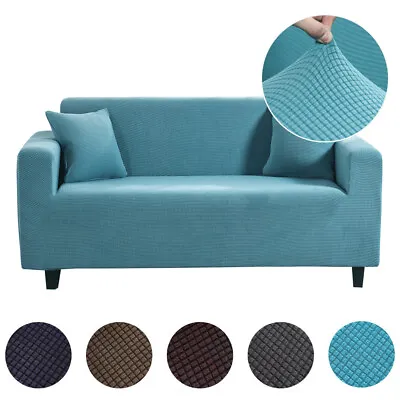 $12.79 • Buy Sofa Cover Stretch Soft Couch Lounge Slipcover 1 2 3 4 Seater Protector Covers