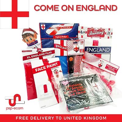 £2.99 • Buy England Flags XL, St George Flags, Face Paint, Car Flags, Headband, Bunting, Elf