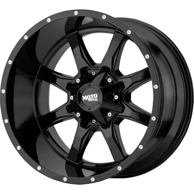 MOTO METAL MO970 20X9 6X135/6X139.7 Offset 18 Gloss Black/Milled Lip (Qty Of 4) • $970.38