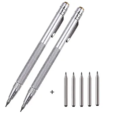 7PCS Tungsten Carbide Scribing Pen Tip Steel Scriber Scribe Mark Marker Metal • $9.78