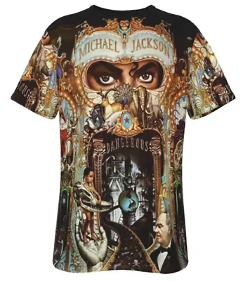Michael Jackson Dangerous Album Cover 3D T-Shirt All-Over Print • $23.99