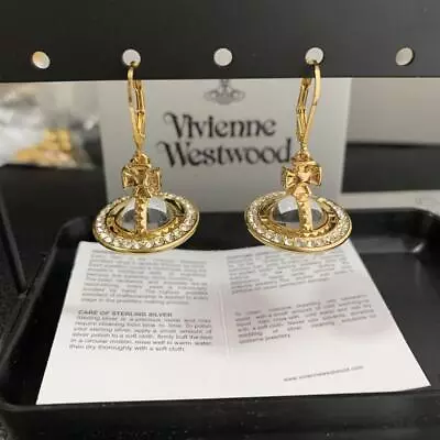 Vivienne Westwood Pina Orb Drop Earrings Pierce Gold No Box • $90