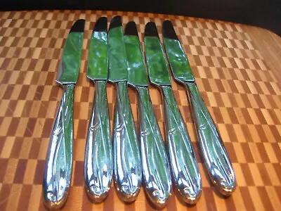 6 Dinner Knives  Mikasa COCOA BLOSSOM Stainless Flatware • $19.99