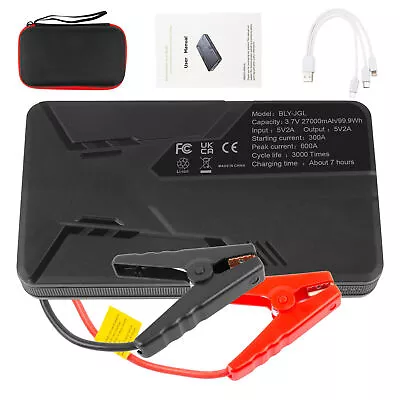 $42.99 • Buy 27000mAh Jump Starter Portable 12 Volt Car Battery Heavy High Booster 600A Power