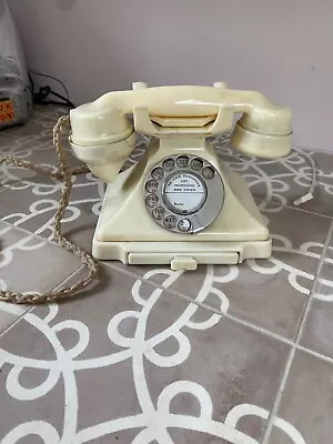 £175 • Buy Bakelite Telephone In Ivory 1950's With A Phone Drawer. Converted And Working.