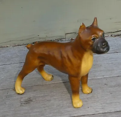 Mortens Studio Female Boxer Dog Cast Iron Enamel Figurine 5-1/4  X 6  Wide • $39.99