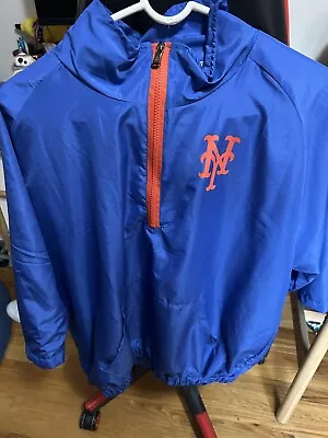 New York Mets NYM Buck Showalter Inspired Windbreaker 2023 Giveaway - Size L • $17.99