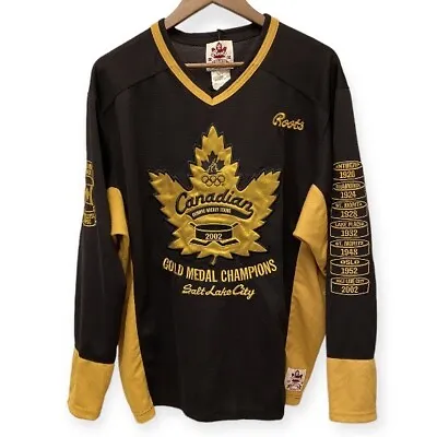Canadian Hockey 2002 Jersey Olympic Gold Medal Champions Vintage Mens Size Small • $99.95
