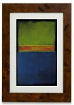 No. 2 Blue Red & Blue Abstract Framed Print By Mark Rothko • £28.04