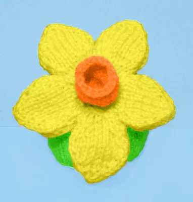 KNITTING PATTERN - Easter Daffodil Chocolate Orange Cover Or 10 Cms Welsh Toy • £3.25