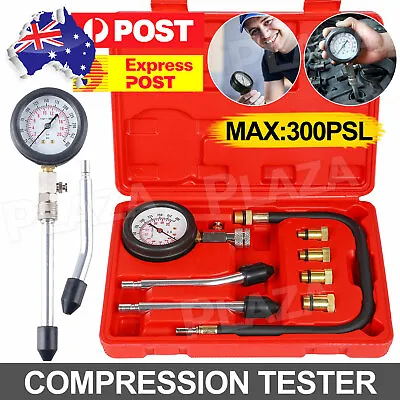 Petrol Engine Compression Tester Kit Tool Set For Automotives Motorcycle AU SHIP • $19.85