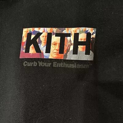 $65 • Buy Kith X Curb Your Enthusiasm Box Logo Hoodie Size Small - Larry David