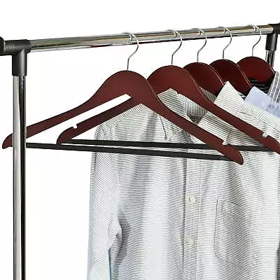 Non-Slip Wood Suit Clothes Hangers With Swivel Hook Cherry Finish 24-Pack • $24