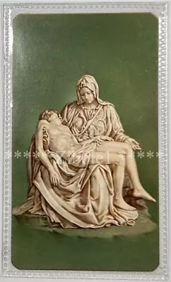 Pieta Vintage Plastic Enclosed Holy Devotional Prayer Card. • $5.50