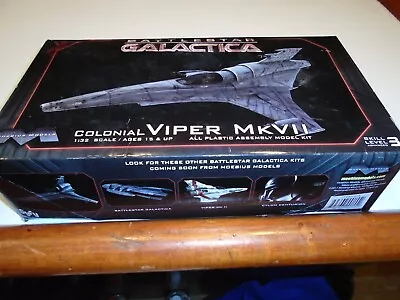 Oolder Moebius Models Battlestar Galactica Colonial Viper Mkvii From 2011 - 1/32 • $33