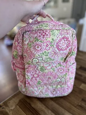 Vera Bradley Petal Pink Backpack Vibrant Multi-Pocket Zip Closure • $17.99