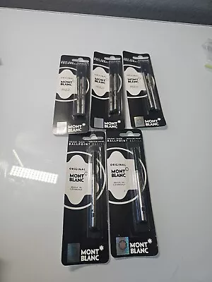 Original Mont Blanc Medium Point Refill Colour Black Lot • $80