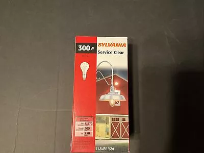 6 SYLVANIA 300-Watt Clear PS30 Utility Light Bulb Medium Base  15740        B117 • $40