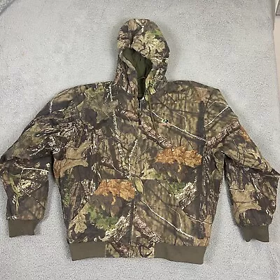 MOSSY OAK  Bomber Jacket With Hood Insulated Break-up Country  Size XL • $52.99