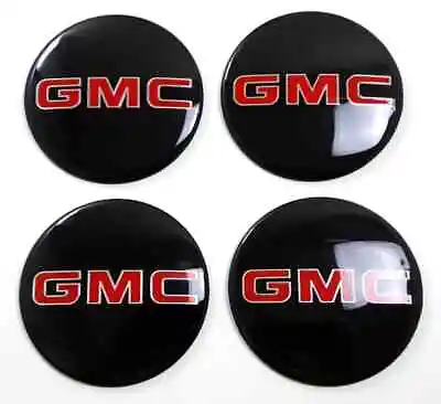 4x Black 56mm Wheel Center Cap Sticker Decal GMC Yukon Terrain Denali Arcadia SL • $8.99