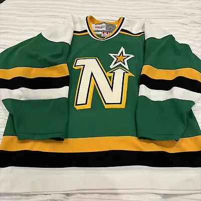 Minnesota North Stars Custom CCM Hockey Jersey NHL Size L Ships Free BIN • $100