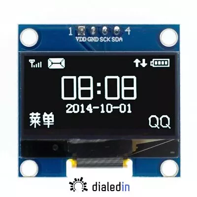 $13.88 • Buy OLED Display 1.3 Inch 128x64 SH1106 I2C For ESP32 White Or Blue