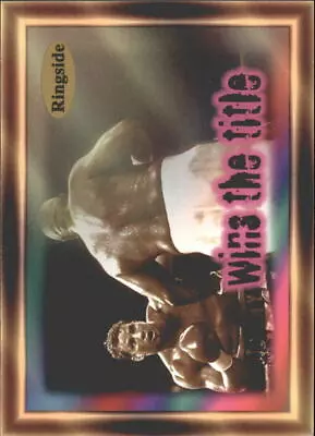 1996 Ringside Fight Card #F5 Wins The Title/Tommy Morrison/George Foreman • $1.99