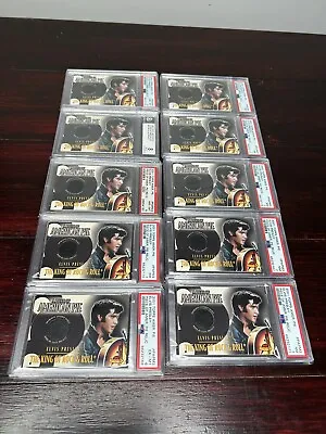 Elvis Presley Worn Leather Jacket Relic Card 2001 Topps American Pie Lot 10 Psa • $19999.99