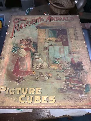 Favorite Animals Picture Cubes McLoughlin Bros New York • $395