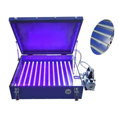 $688.75 • Buy 20  X24  Screen Printing Vacuum UV Exposure Unit With 12 LED UV Light Tubes
