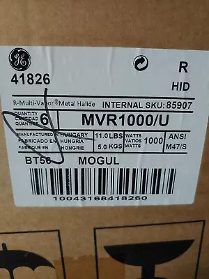 GE MVR1000/U Metal Halide Bulb 1000watts Pack Of 6 • $175