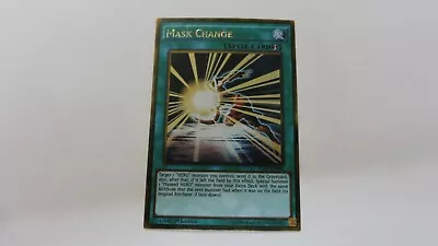 Mask Change Spell Card  Pgl3-en083  1st Edition  Gold Rare  Yugioh Nm  Unplayed • $2.99