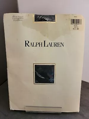 Ralph Lauren Lycra Sheer Pantyhose Black Size B New Vintage • $10