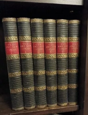 'Old And New London' Walter Thornbury 6 Volume Set Hardback Books. C1880+ • £240