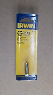 Irwin 3053027 T27 Torx Tamper Proof Insert Bits - New - Free Shipping • $8.99