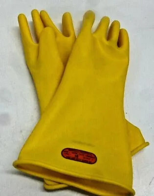 NEW!! MARIGOLD Yellow Electrical Gloves 0 Class Size 10 CLASS 0 Y 14 • $30