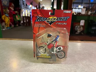 2003 Jakks Pacific Road Champs MXS RICKY CARMICHAEL Moto X Dirt Bike NIB #33 • $20